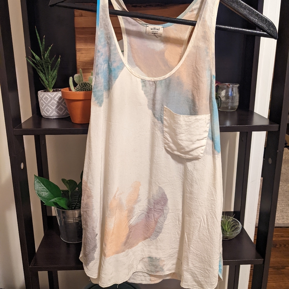 Wilfred water colour silk tank